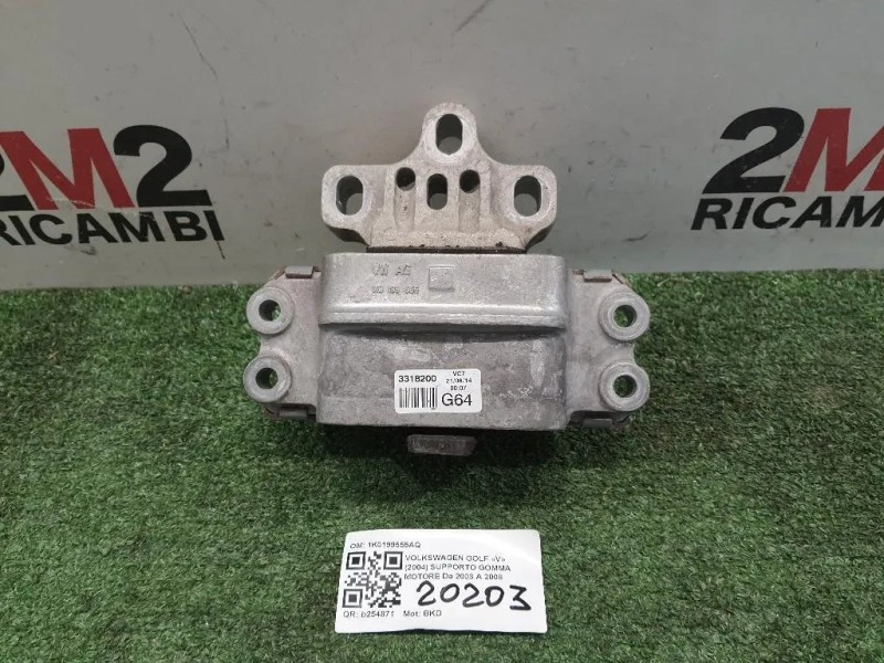 Supporto Gomma Motore 1K0199555AQ Volkswagen GOLF V 2004