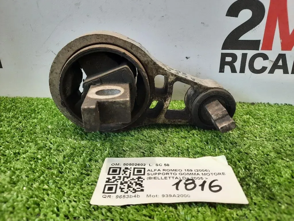 Supporto Gomma Motore Bielletta 50502602 Alfa Romeo 159 2006