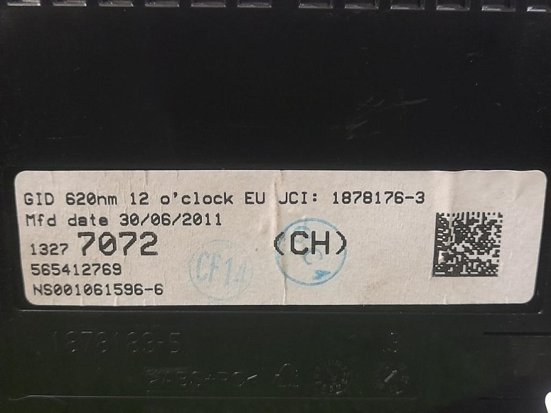 Display Head-up COPERCHIO DISPLAY 1878183-5 Opel Meriva B 2010