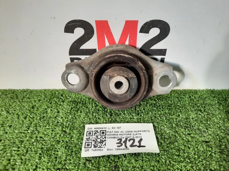 Supporto Gomma Motore LATO Cambio 46800412 Fiat 500 II 2008