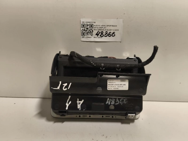 Display Multimediale 8X0857273B Audi A1 8XA Sportback 2012