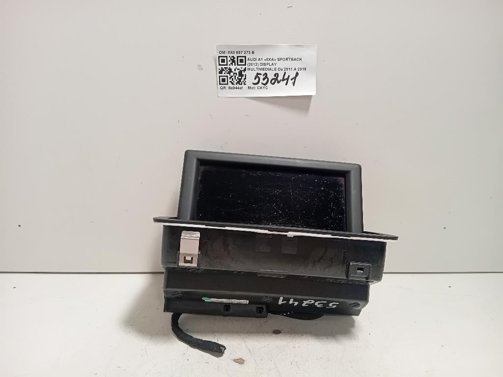 Display Multimediale 8X0 857 273 B Audi A1 8XA Sportback 2012