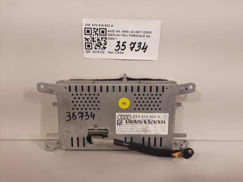 Display Multimediale 8T0 919 603 A Audi A4 8K5 Avant 2008