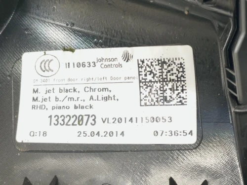 Pannello Rivestimento Porta ANT SX PANNELLO RIVESTIMENTO PORTA ANT SX Opel Astra J GTC 2010