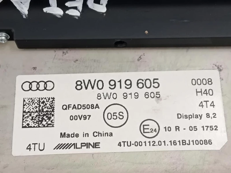 Display Multimediale 8W0 919 605 Audi A4 8W5 Avant 2015