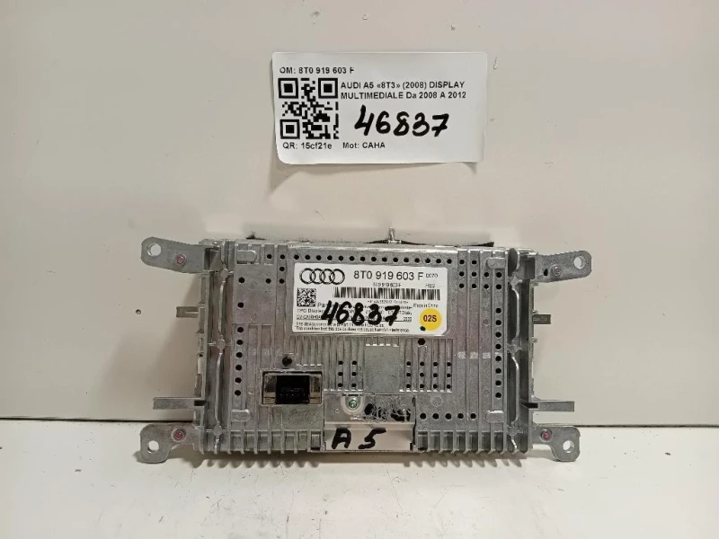 Display Multimediale 8T0 919 603 F Audi A5 8T3 2008