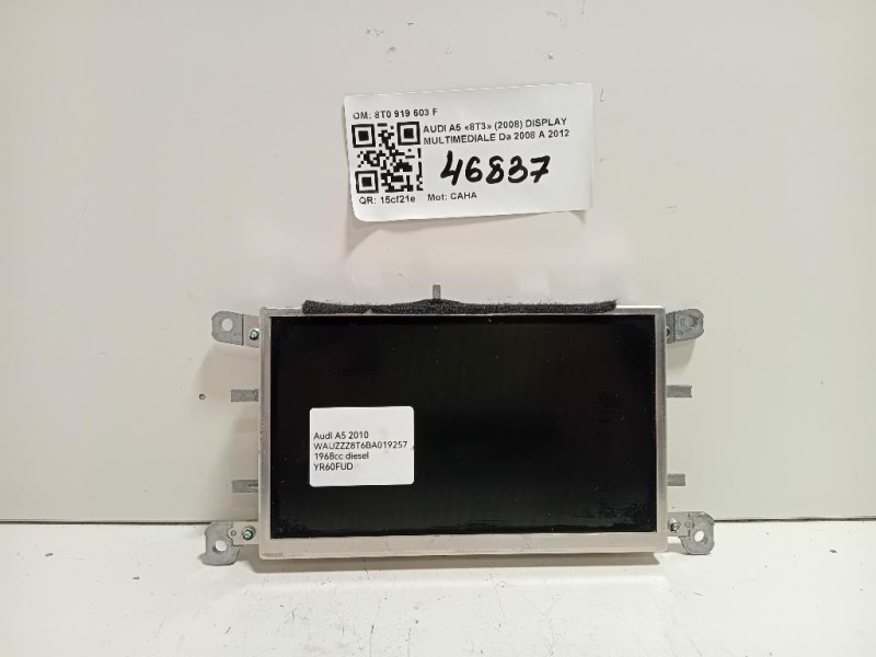Display Multimediale 8T0 919 603 F Audi A5 8T3 2008