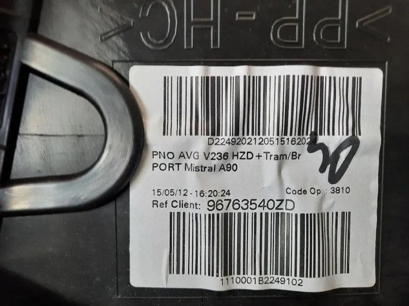 Pannello Rivestimento Porta ANT SX 96763540ZD Peugeot 208 I 2012