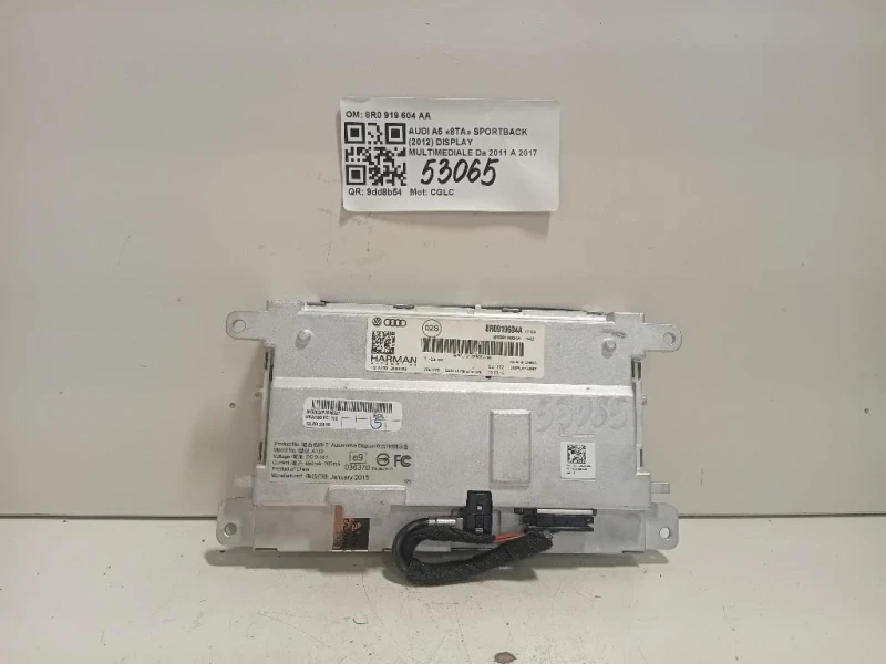 Display Multimediale 8R0 919 604 AA Audi A5 8TA Sportback 2012