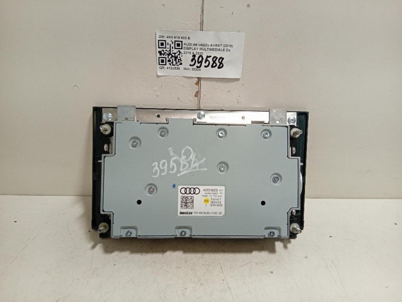 Display Multimediale 4K0 919 603 B DISPLAY SCHERMO ORIGINALE Audi A6 4GD Avant 2016