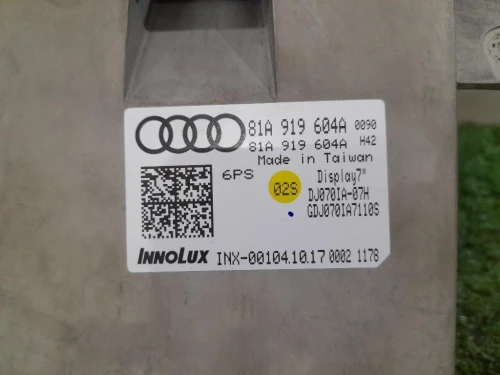 Display Multimediale 81A919604A Audi Q2 GAB 2016