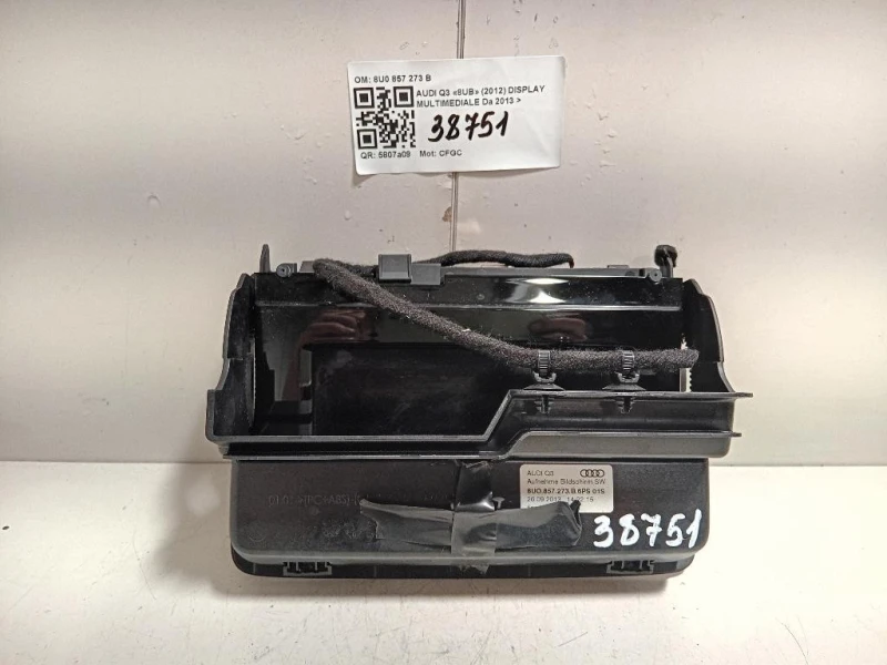 Display Multimediale 8U0 857 273 B Audi Q3 8UB 2012