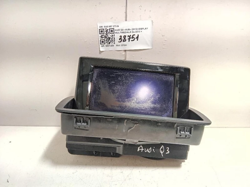Display Multimediale 8U0 857 273 B Audi Q3 8UB 2012