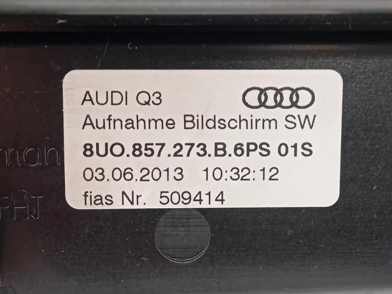 Display Multimediale 8UO857273B Audi Q3 8UB 2012