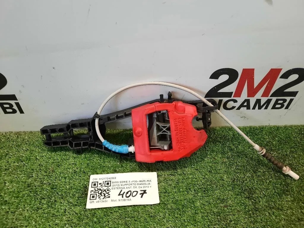 Supporto Maniglia Esterna ANT DX 51217242568 Bmw Serie 3 F30 Berlina 2012