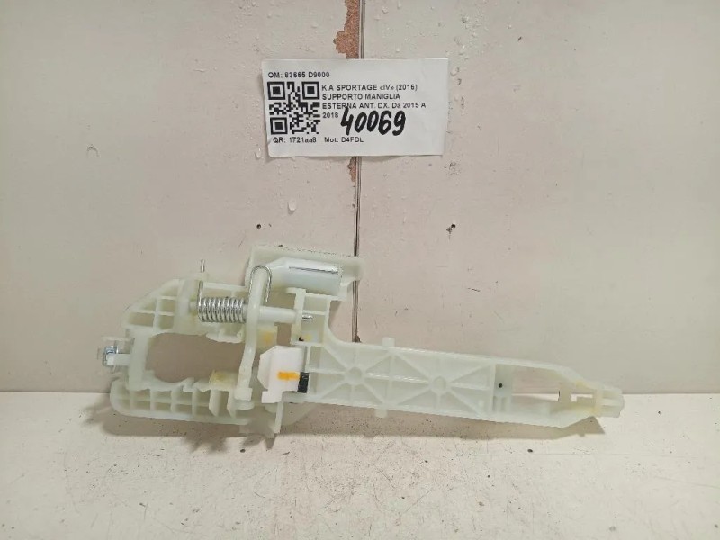 Supporto Maniglia Esterna ANT DX 83665 D9000 Kia Sportage IV 2016