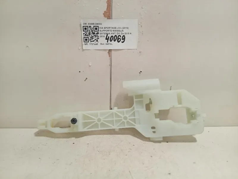 Supporto Maniglia Esterna ANT DX 83665 D9000 Kia Sportage IV 2016