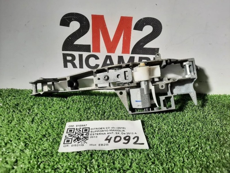 Supporto Maniglia Esterna ANT SX 9109A7 Citroen C3 II 2010