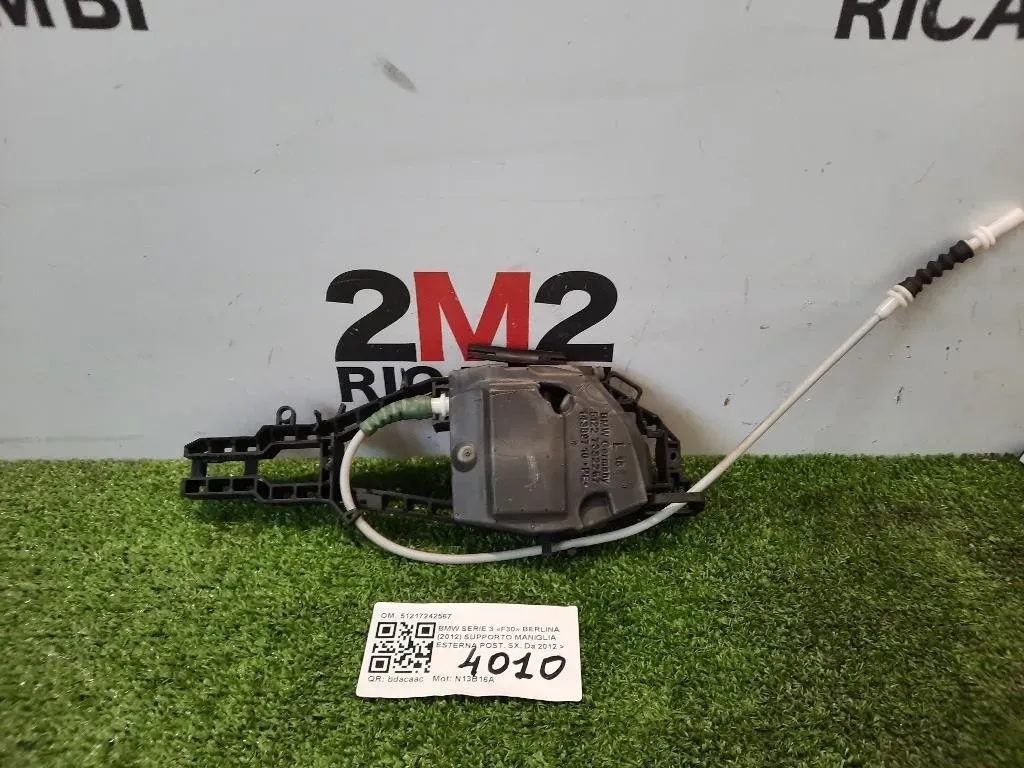 Supporto Maniglia Esterna POST SX 51217242567 Bmw Serie 3 F30 Berlina 2012