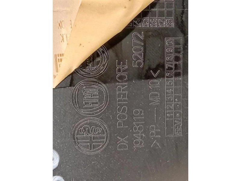 Pannello Rivestimento Porta POST DX 1948119 Alfa Romeo Giulietta 2010