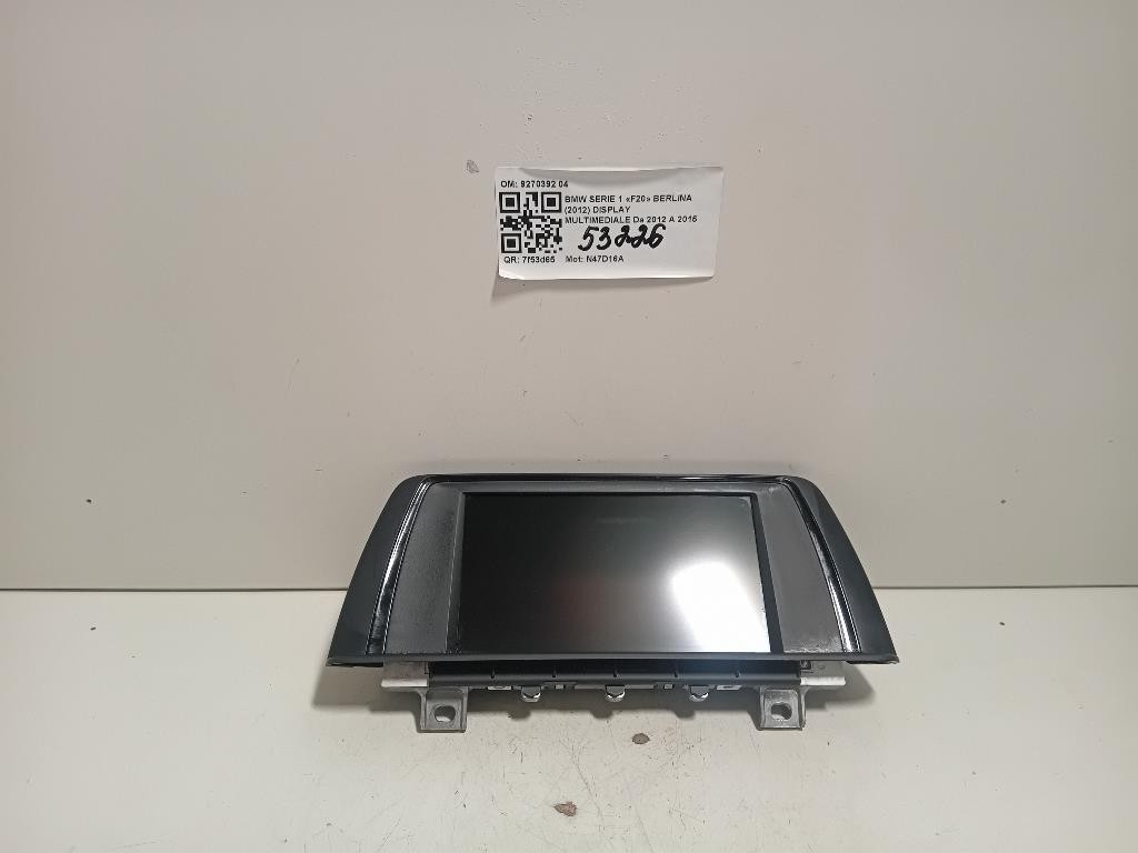 Display Multimediale 9270392 04 Bmw Serie 1 F20 Berlina 2012
