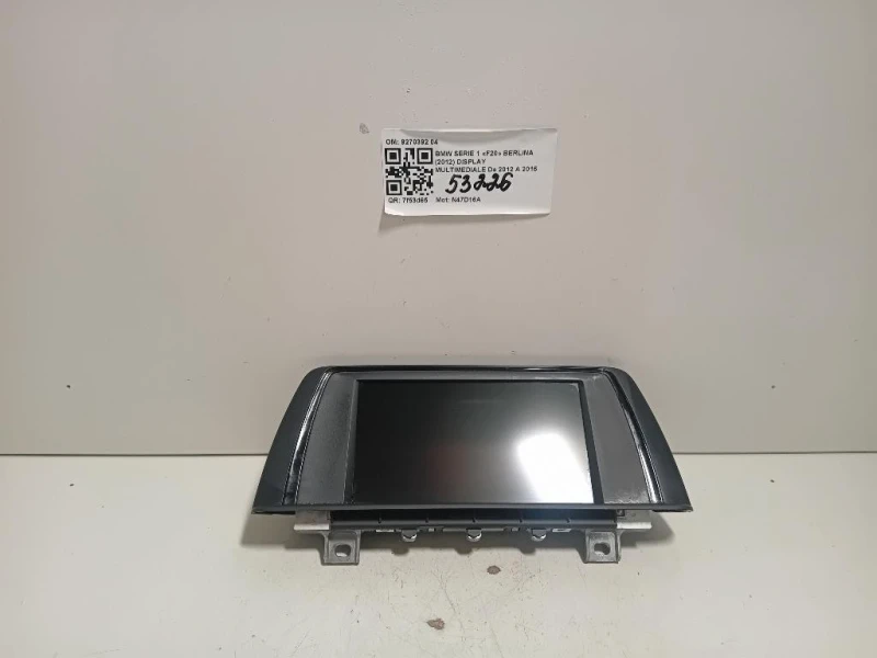 Display Multimediale 9270392 04 Bmw Serie 1 F20 Berlina 2012