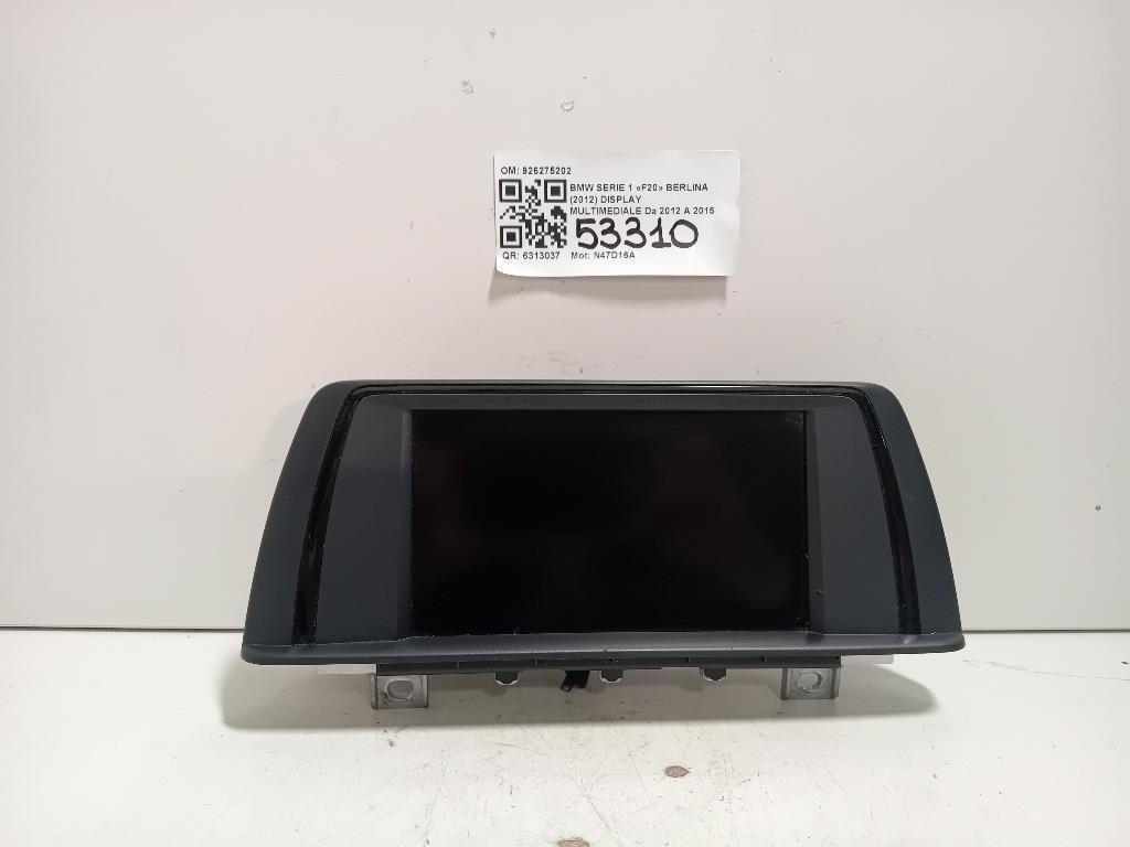 Display Multimediale 926275202 Bmw Serie 1 F20 Berlina 2012