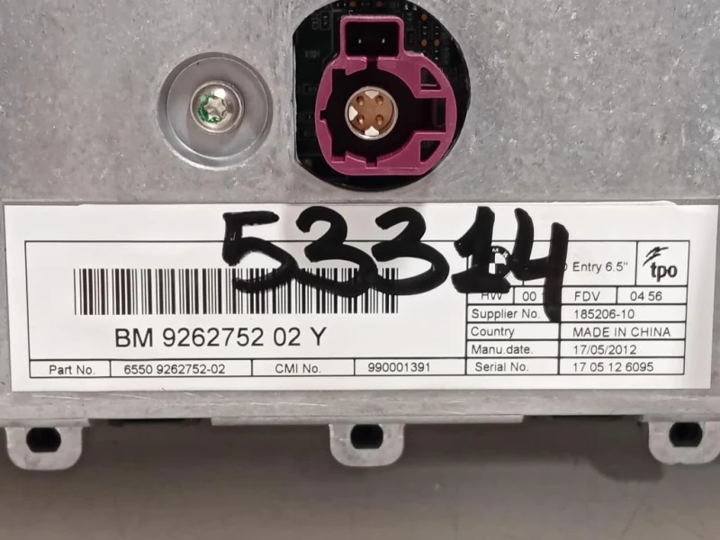 Display Multimediale 9262752 Bmw Serie 1 F20 Berlina 2012