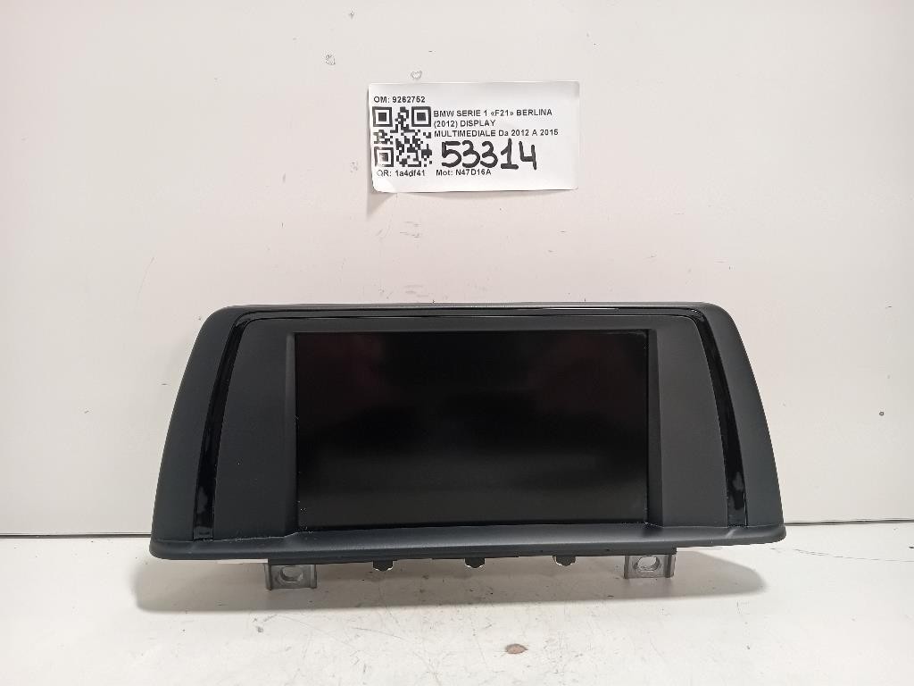 Display Multimediale 9262752 Bmw Serie 1 F20 Berlina 2012