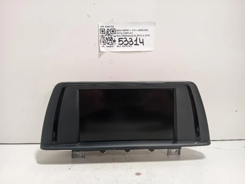 Display Multimediale 9262752 Bmw Serie 1 F20 Berlina 2012