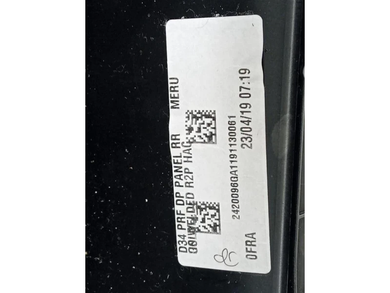 Pannello Rivestimento Porta POST DX 98208118AC Citroen DS3 Crossback 2018