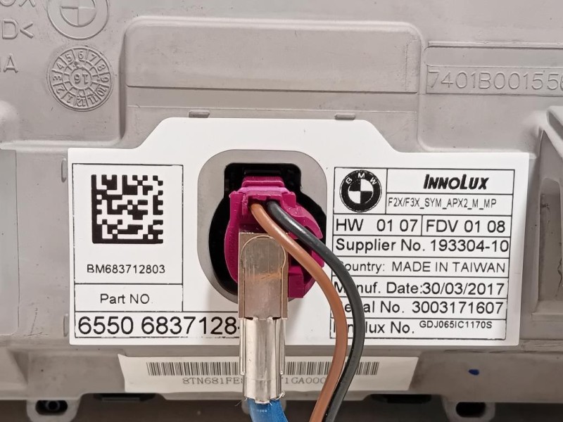 Display Multimediale 65506837128-03 Bmw Serie 1 F20 Berlina 2015