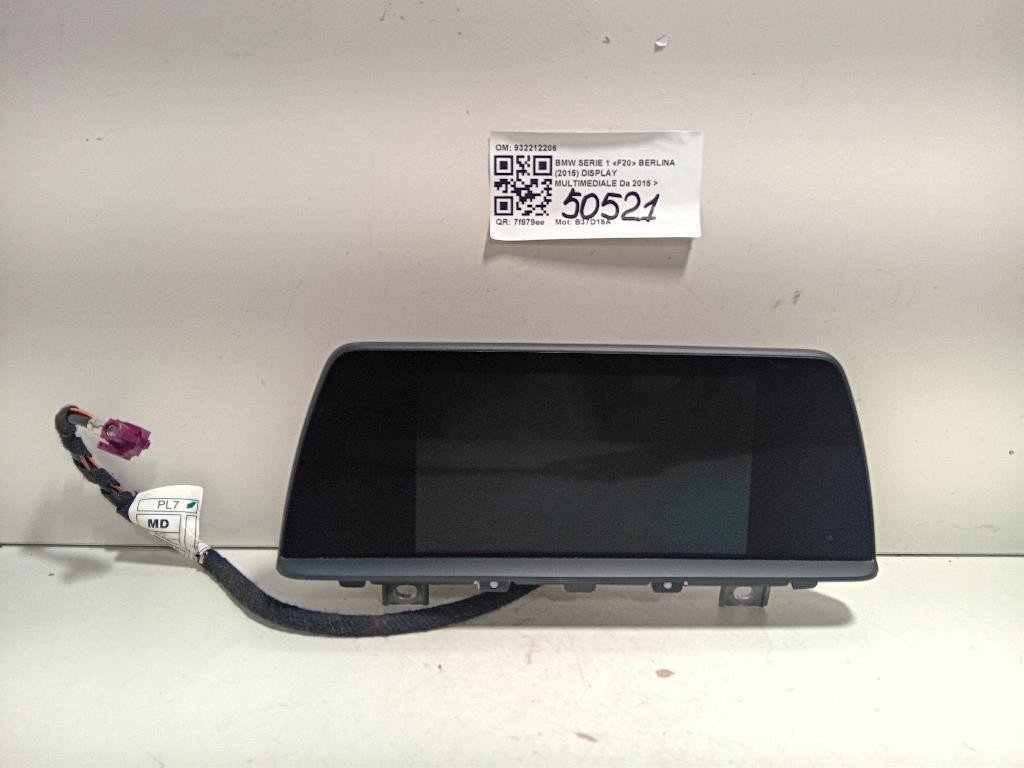Display Multimediale 932212206 Bmw Serie 1 F20 Berlina 2015