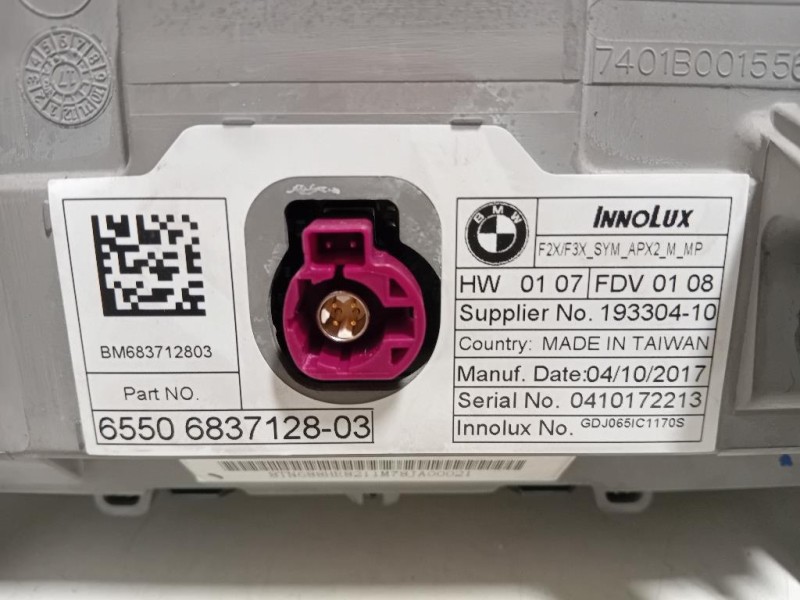Display Multimediale 65506837128-03 Bmw Serie 1 F20 Berlina 2015