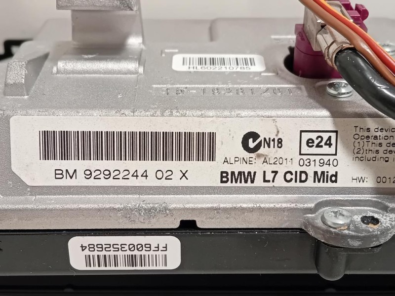 Display Multimediale 9292244 Bmw Serie 1 F20 Berlina 2015