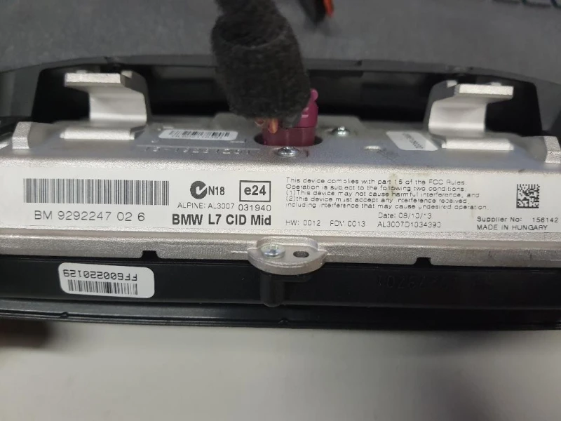 Display Multimediale 9292247 Bmw Serie 3 F30 Berlina 2012