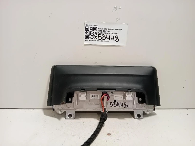 Display Multimediale 929224802 Bmw Serie 3 F30 Berlina 2012
