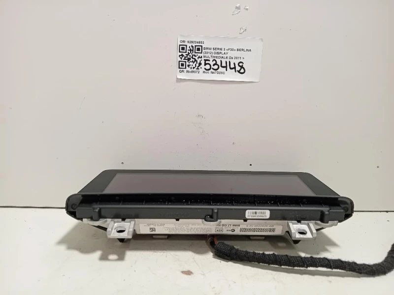 Display Multimediale 929224802 Bmw Serie 3 F30 Berlina 2012