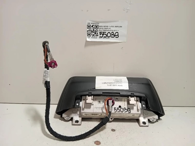Display Multimediale 929224702 Bmw Serie 3 F30 Berlina 2012