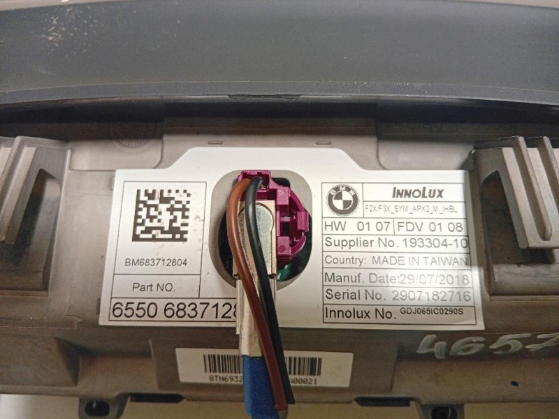 Display Multimediale 6550 6837128-04 Bmw Serie 3 F30 Berlina 2015