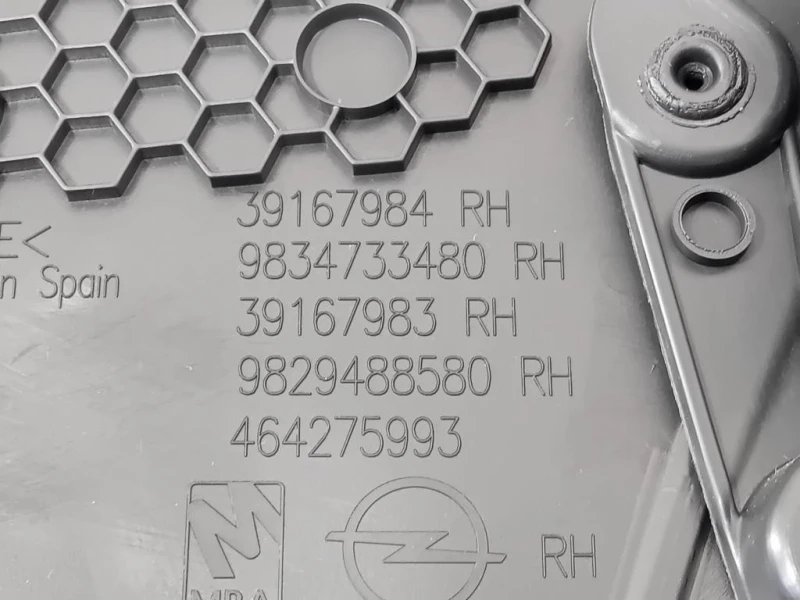 Pannello Rivestimento Porta POST DX 9834733480 PANNELLO RIVESTIMENTO PORTA POST DX Opel Corsa F 2019