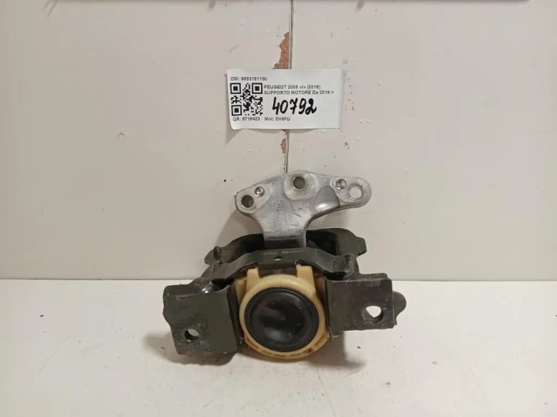 Supporto Motore 9683181180 Peugeot 2008 I 2016