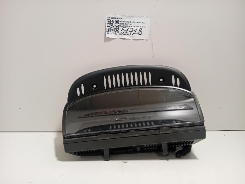 Display Multimediale 65829141809 Bmw Serie 5 E60 Berlina 2004