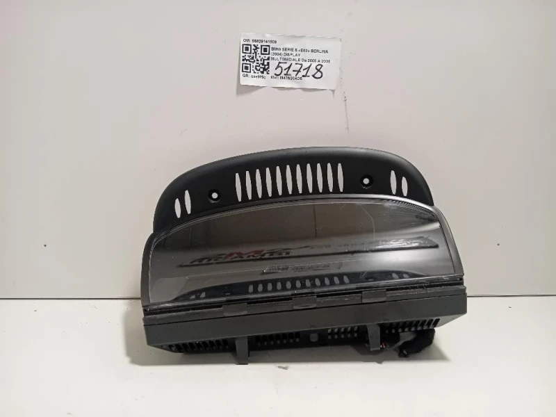 Display Multimediale 65829141809 Bmw Serie 5 E60 Berlina 2004