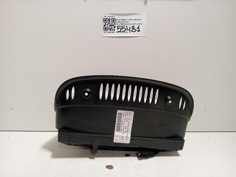 Display Multimediale 9151975 Bmw Serie 5 E60 Berlina 2004