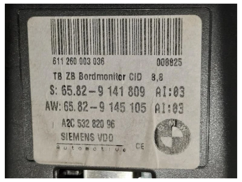 Display Multimediale A2C53258833 Bmw Serie 5 E60 Berlina 2004