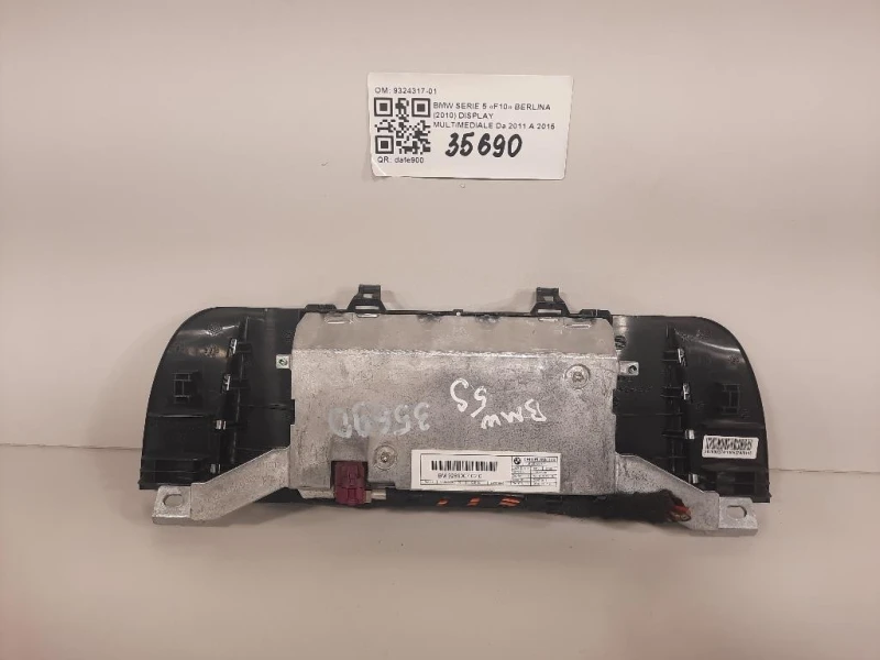 Display Multimediale 9324317-01 Bmw Serie 5 F10 Berlina 2010