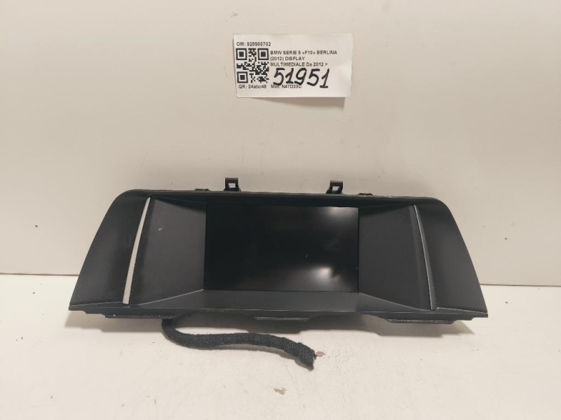 Display Multimediale 928900702 Bmw Serie 5 F10 Berlina 2012