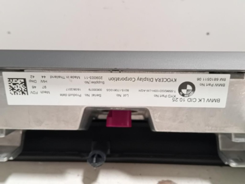 Display Multimediale 681051106 Bmw Serie 5 G30 Berlina 2016