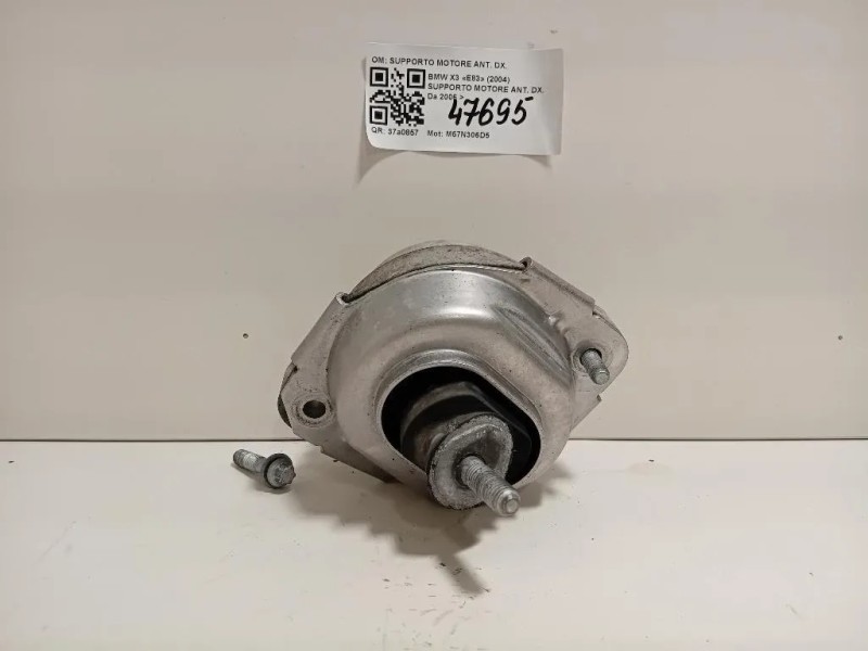 Supporto Motore ANT DX SUPPORTO MOTORE ANT DX Bmw X3 E83 2004
